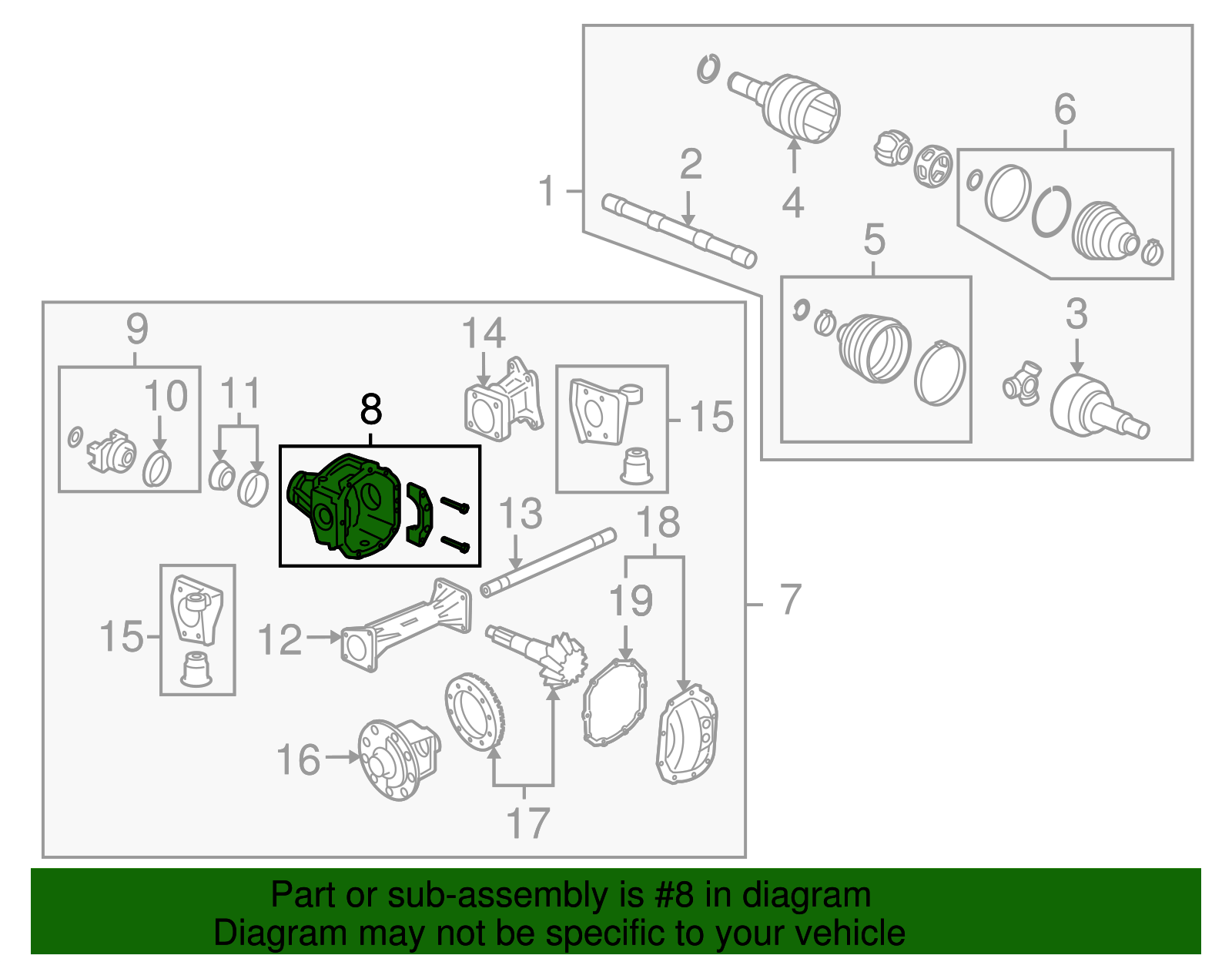 Carrier-Front Diff - GM (25831502)