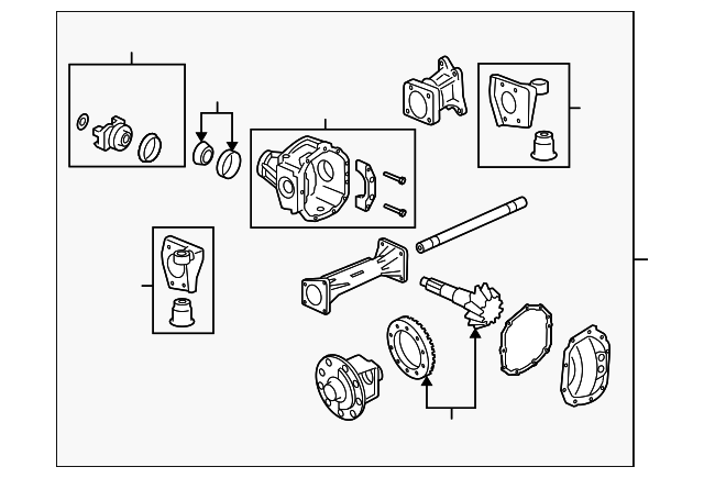 Carrier Assembly-Front Diff (4.10    Ratio) - GM (25812851)
