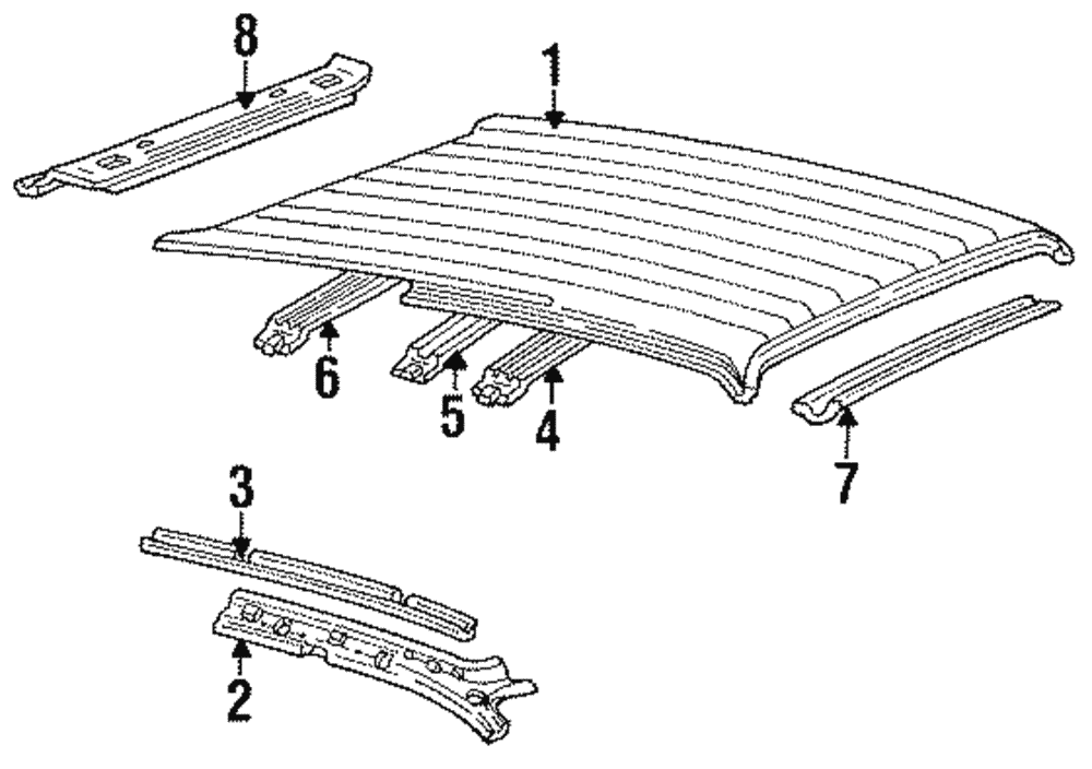 Roof Panel - Ford (E9DZ-7450202-A)