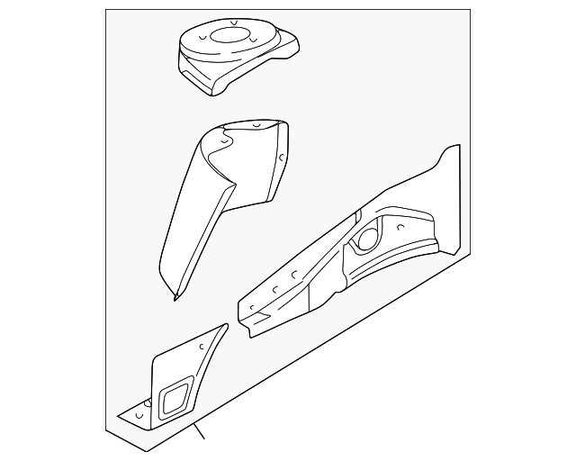 Panel Assembly, Front W/H (Left-hand - Pierced) - GM (88896598)