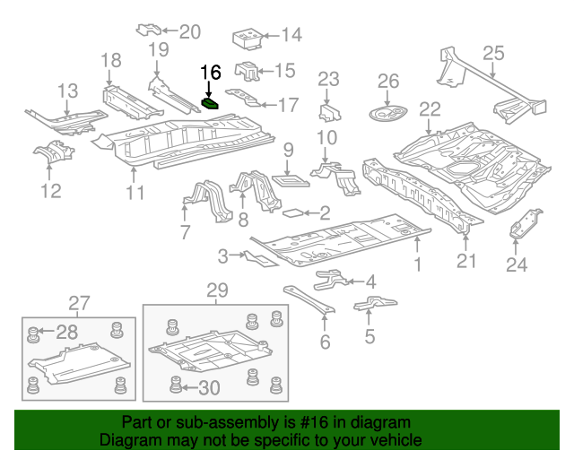 Genuine Toyota 58176-12020 Parking Brake Base Reinforcement Genuine Toyota 58176-12020 Parking Brake Base Reinforcement