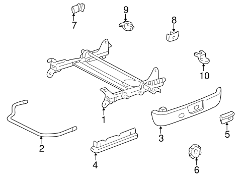 Tracks & Components for 1997 Toyota Camry #3