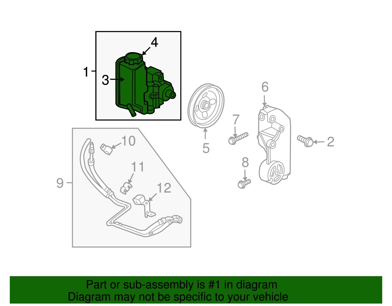 Power Steering Pump - GM (94732038)