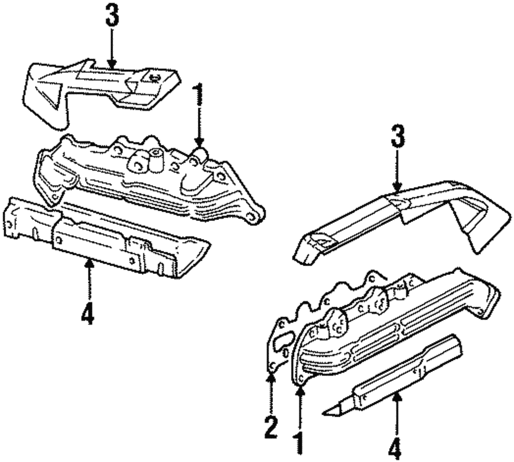 Shield, Exhaust Manif Lower Ht - GM (90573038)