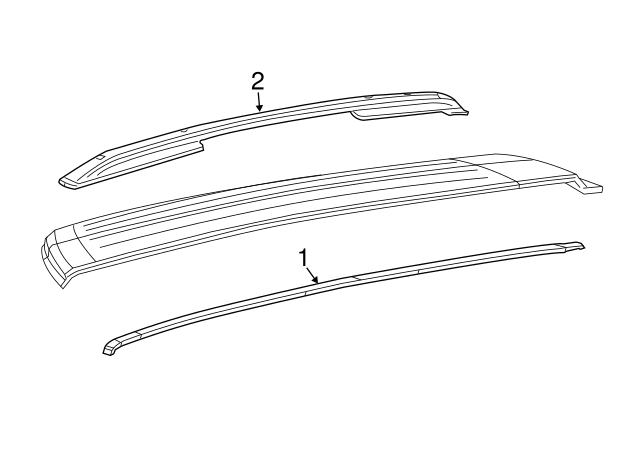Genuine Mopar Roof Rail Cap 5VX96TZZAA