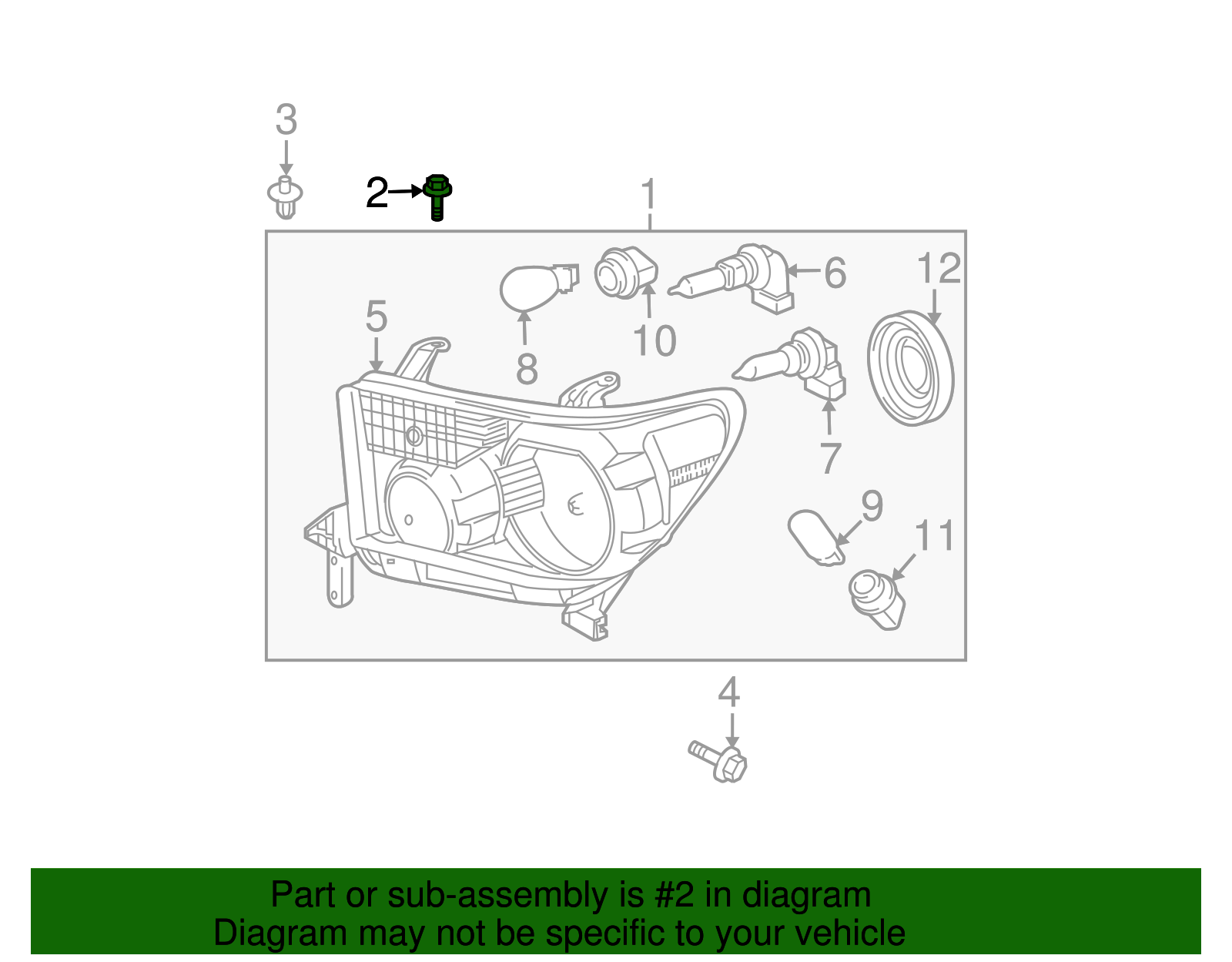 Side Support Retainer Screw - Scion (90159-A0034)