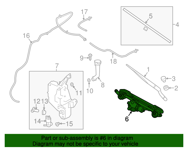 20132018 Nissan Altima Wiper Assembly Windshield 288009HS1A Nissan