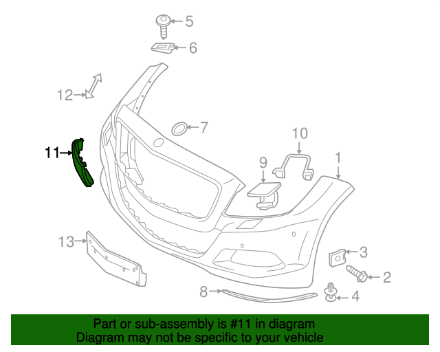 218-885-00-26-3541 - Tow Eye Cap 2012-2013 Mercedes-Benz 