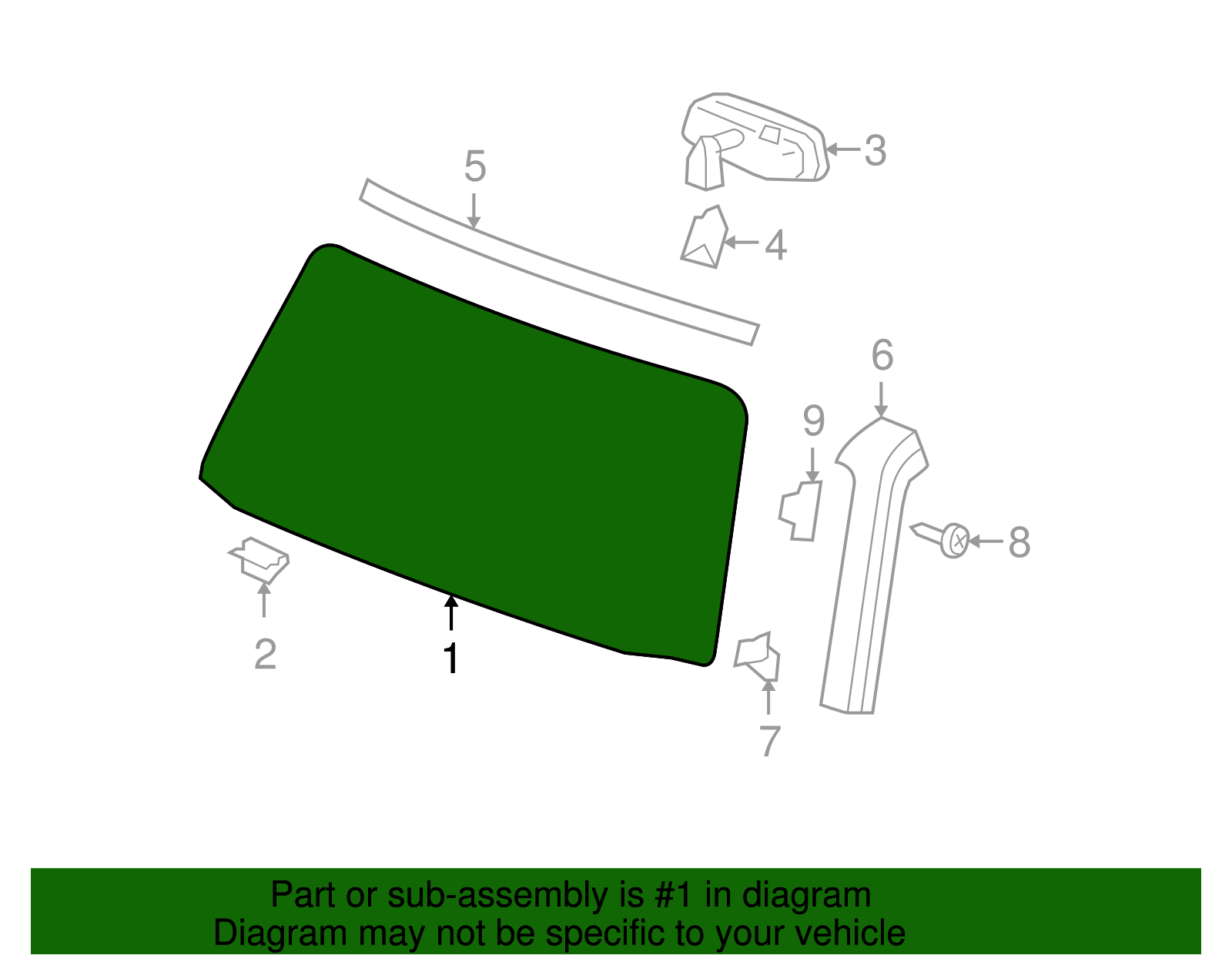 Windshield - GM (24300057)