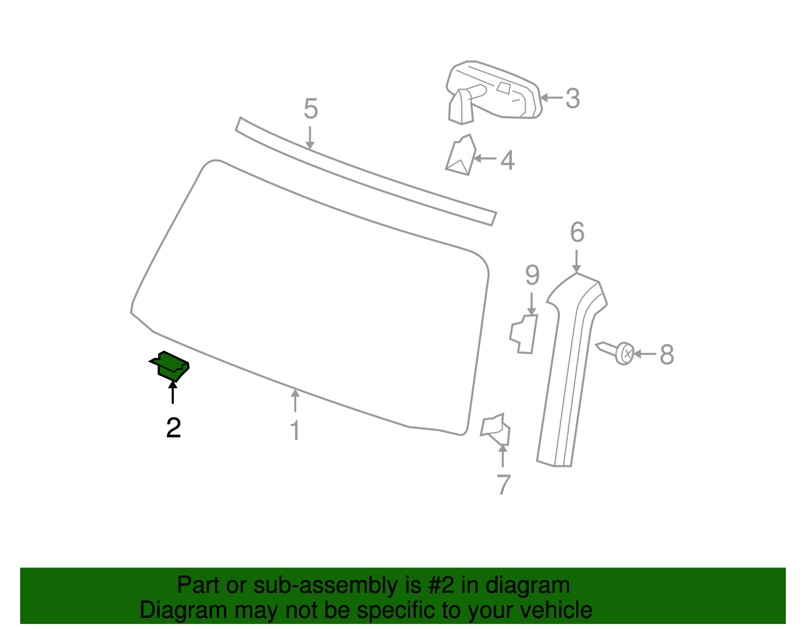 Windshield Support - GM (25954952)
