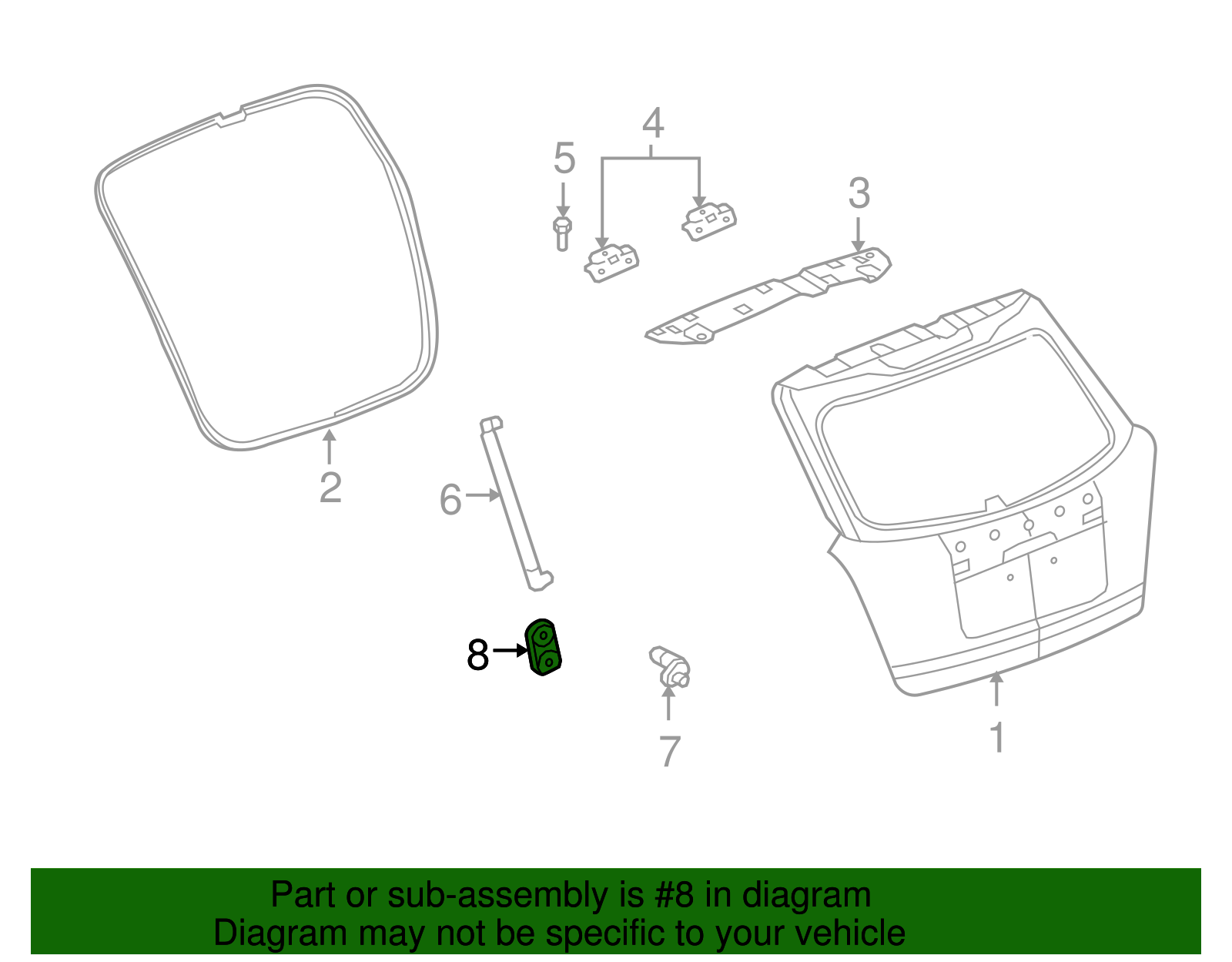 Liftgate Wedge - GM (96661324)