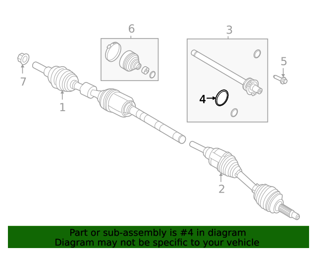 Genuine OEM Ford Part Cv Joint Oil Seal Dust Shield K2GZ7086A