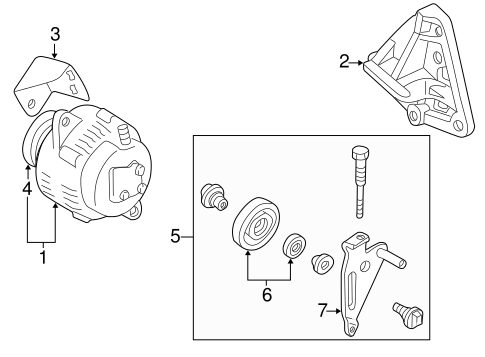 Belts & Pulleys for 1997 Mazda Millenia #1