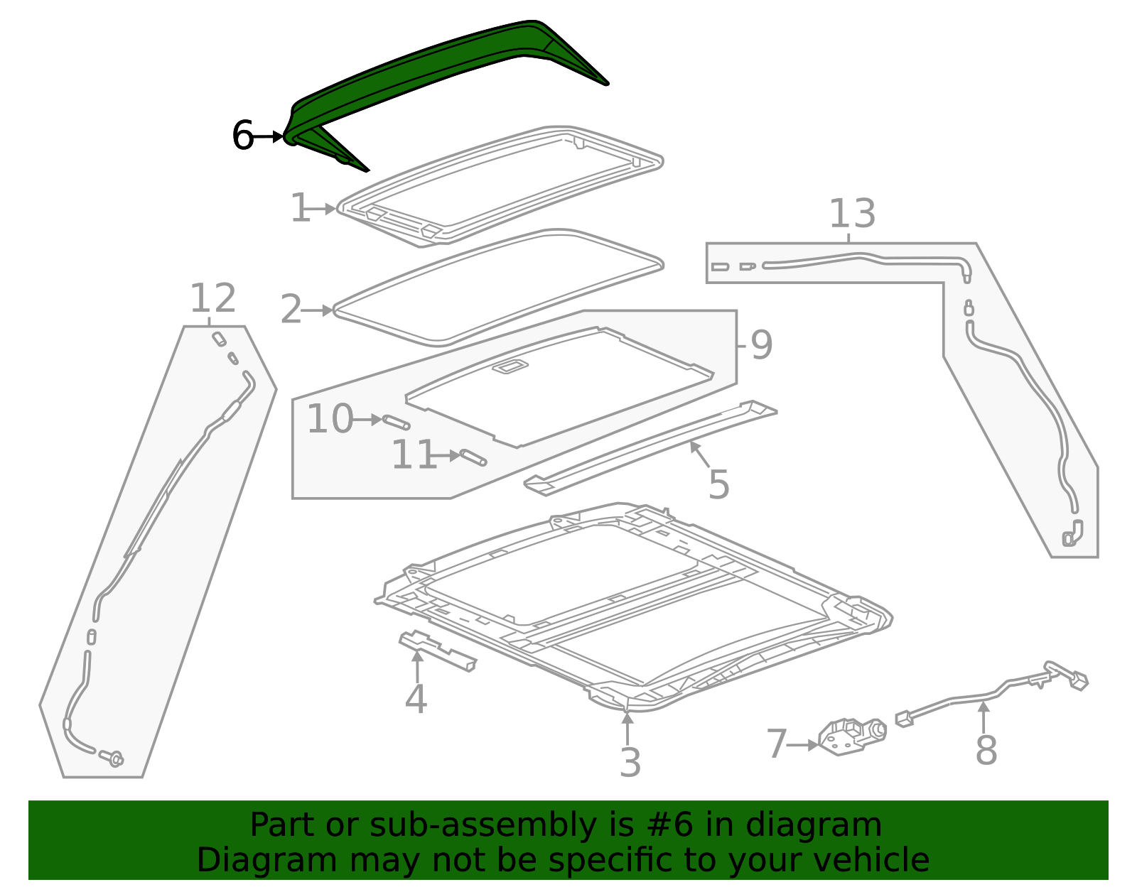 Sunroof Air Deflector - GM (90799232)
