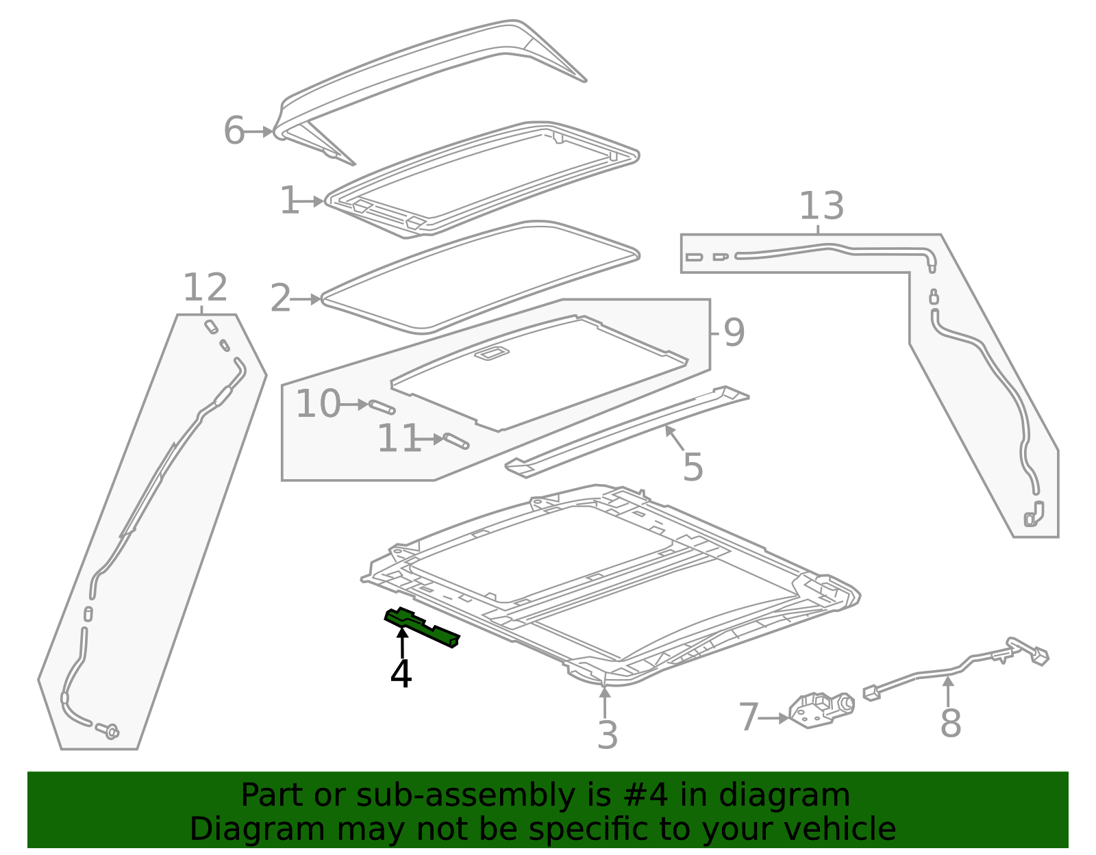 Sunroof Air Deflector Cover - GM (90799249)