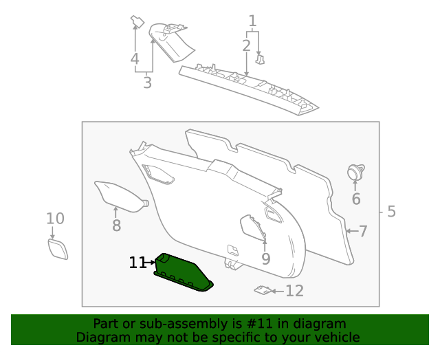 2021-2024 Chevrolet Trailblazer Pull Pocket 42649361 | GM Parts Center