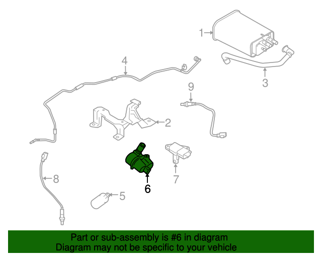 30774518 Evaporative Emissions System Leak Detection Assembly 2001