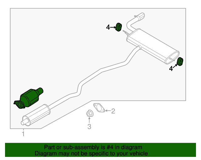 20132020 Ford OEM Muffler & Pipe Insulator DS7Z5A262A OEM Ford Parts