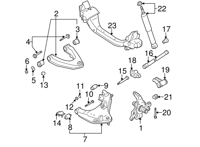 Baoblaze Spindle Lower Arm Bolt Lower Shaft Pin for Xterra Fits for Nissan 54419VK80A