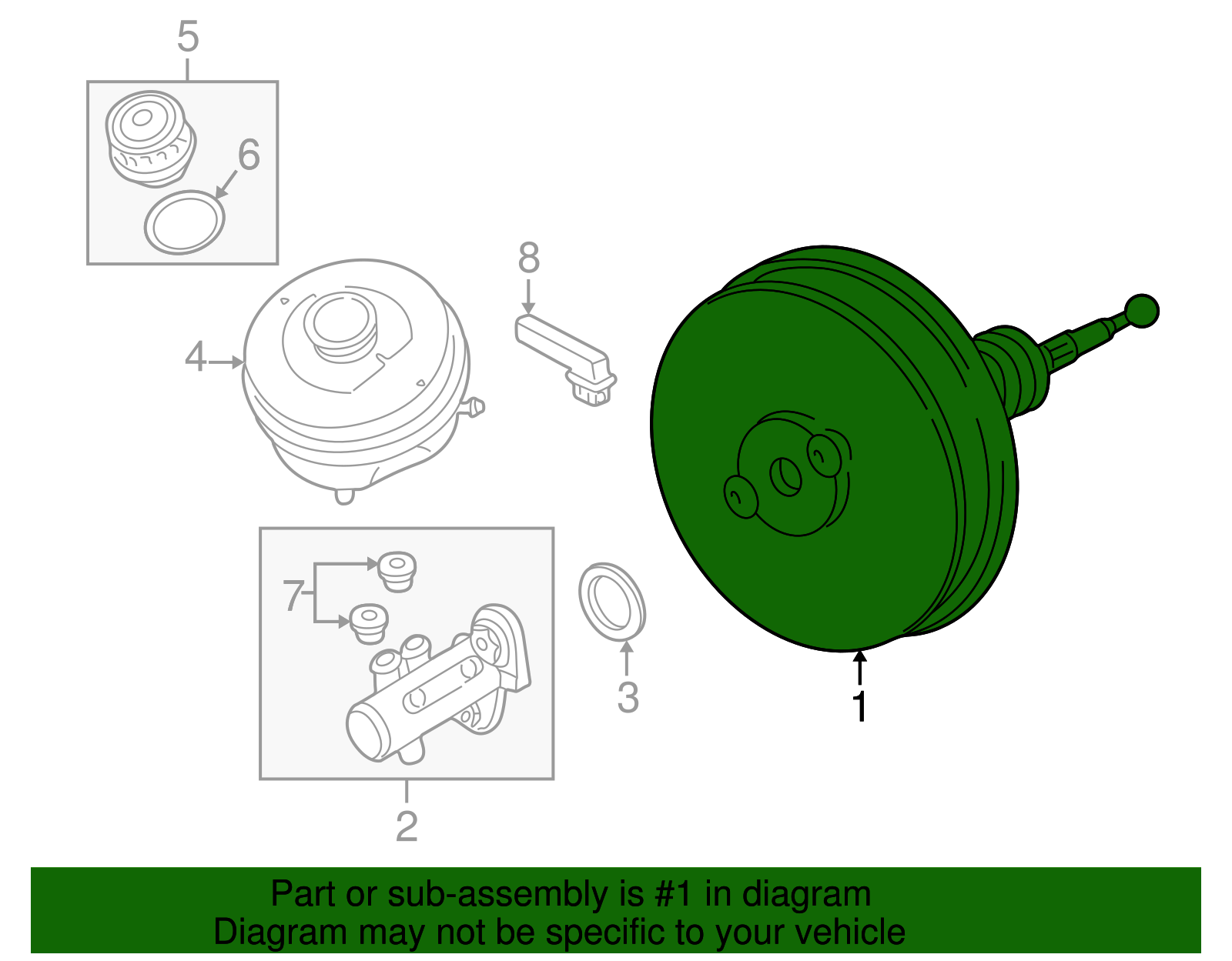 Power Booster - Volkswagen (8D0-612-107-B)