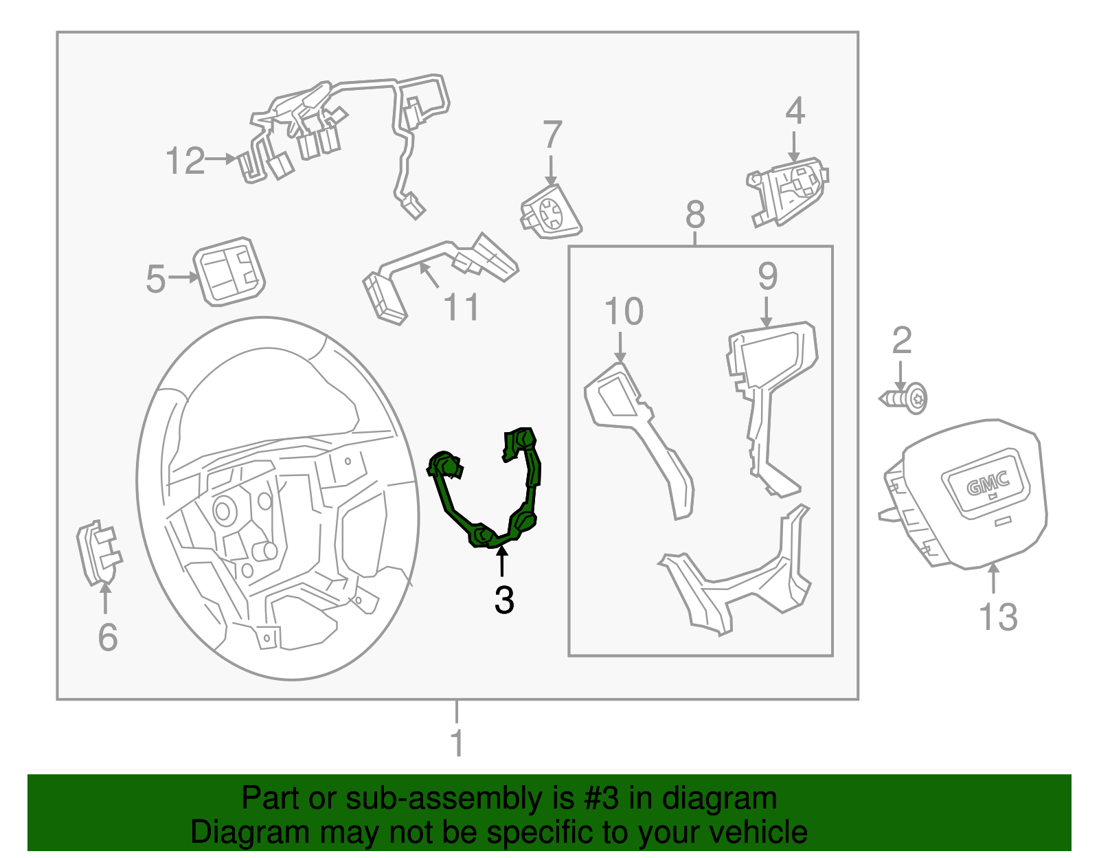 Steering Wheel Horn Contact - GM (84433483)