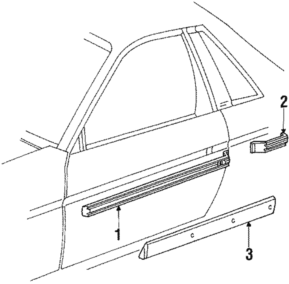 Molding Kit, Front S/D - GM (20500830)