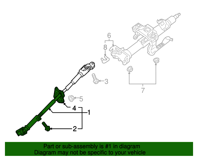 20162023 Mazda MX5 Miata Intermediate Shaft NA1P32090B
