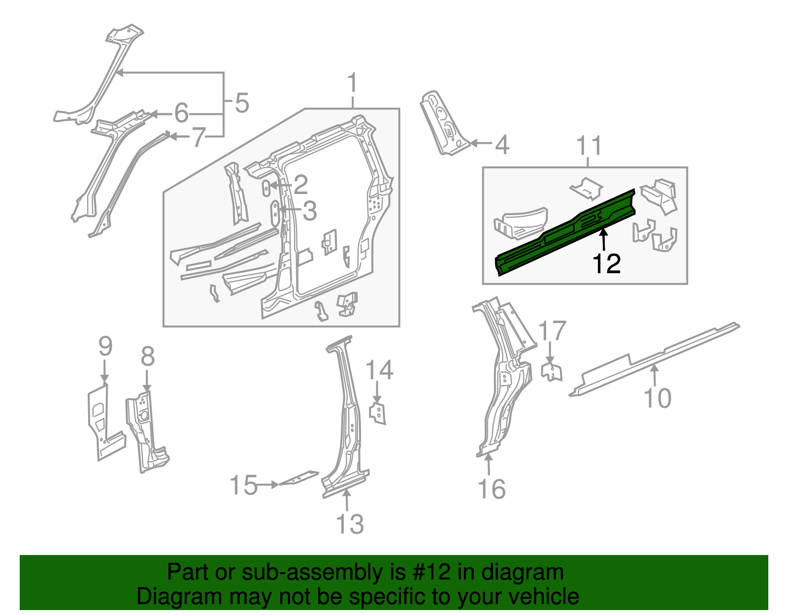 Rocker Panel - GM (10390069)