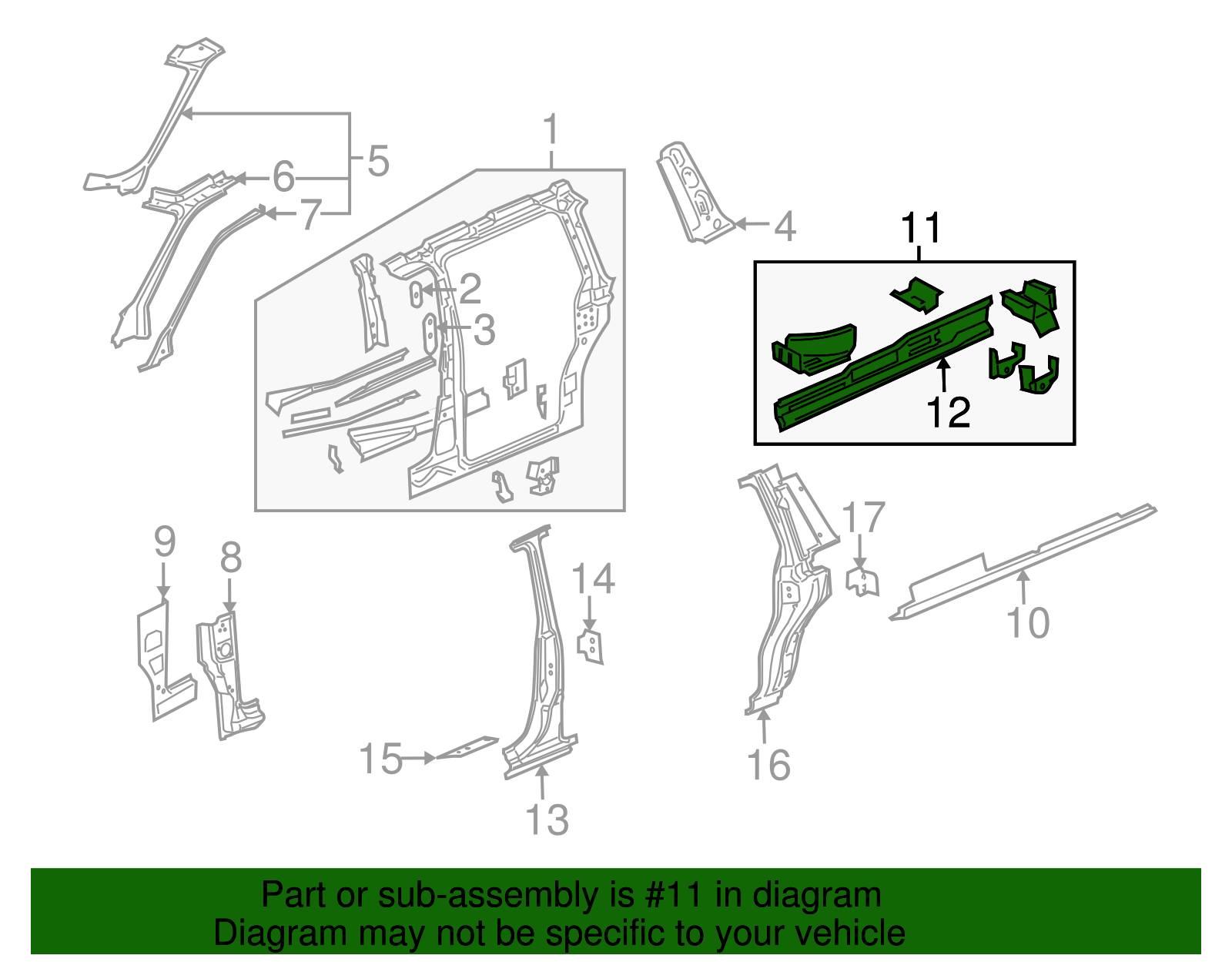 Inner Rocker - GM (88981056)
