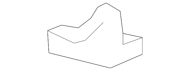 Rear Seat Belt Shoulder Guide - GM (25655613)
