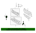 Left Genuine Hyundai 66756-2H010 Cowl Side Panel