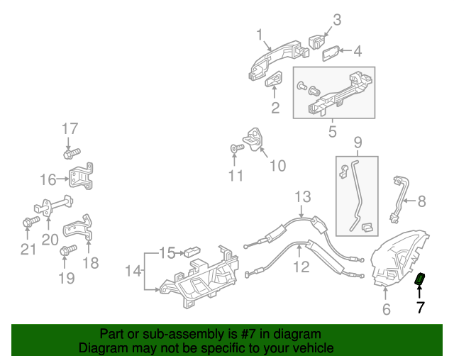 72612TBAA01 Cap, R Child Lock 20162021 Honda Honda Parts Online