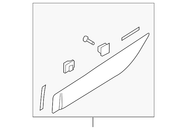 MOLDING REAR DOOR LEFT EXTERIOR 877312S000 HYUNDAI TUCSON 2011-2015 DRIVER MOLDING REAR DOOR LEFT EXTERIOR 877312S000 HYUNDAI TUCSON 2011-2015 DRIVER