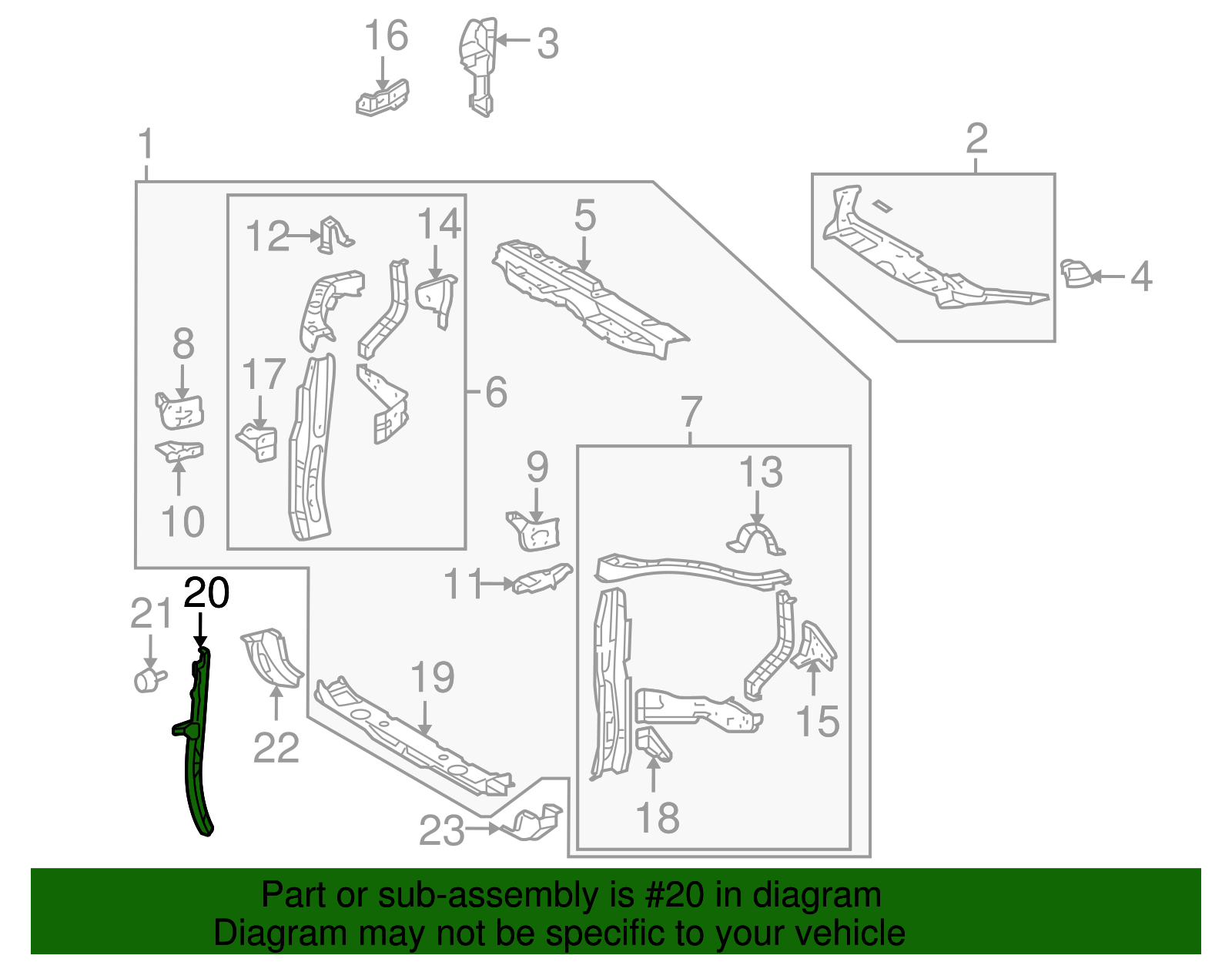 Lock Support - Toyota (53208-0E040)