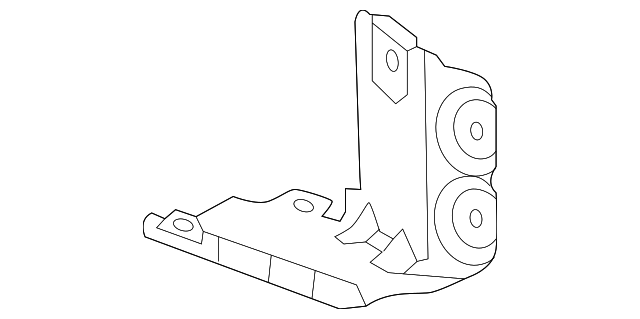 Front Passenger Side Fender Mud Guard Bracket - GM (84354007)