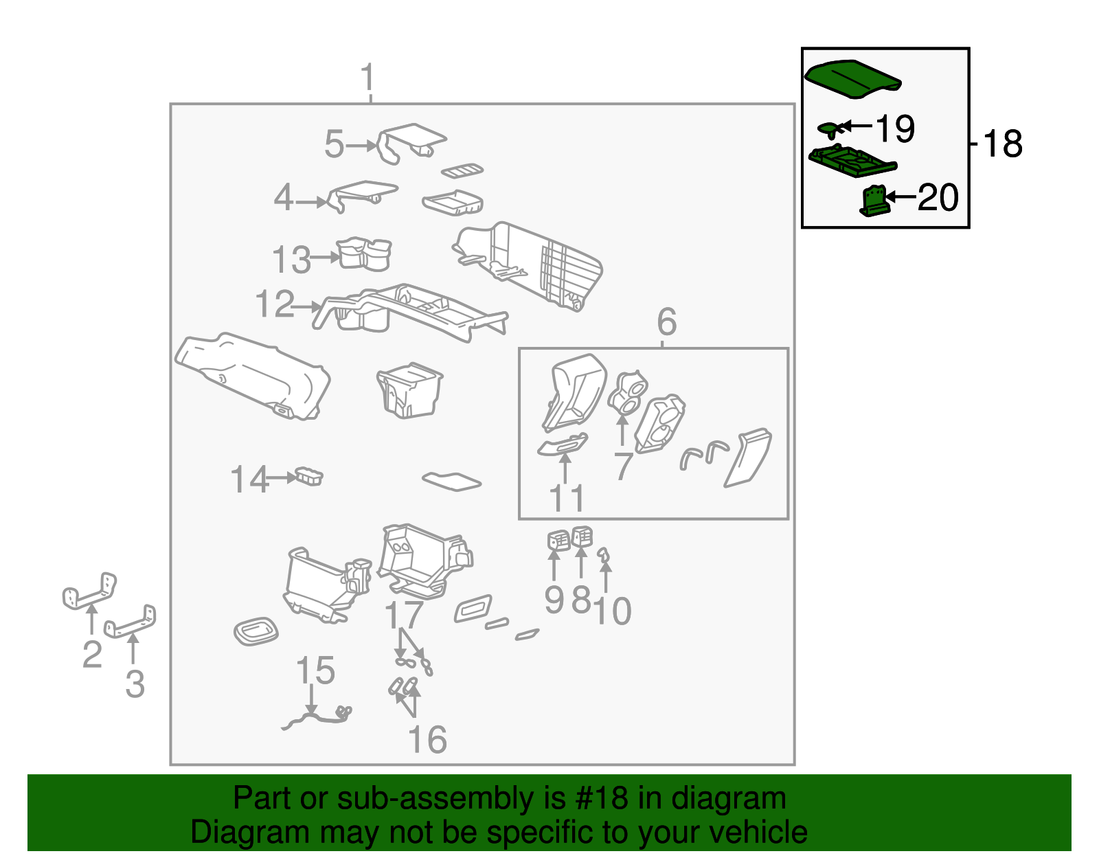 Armrest Assembly - Buick (25735236)