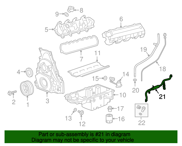 20162019 Cadillac CTS Positive Crankcase Ventilation (PCV) Oil