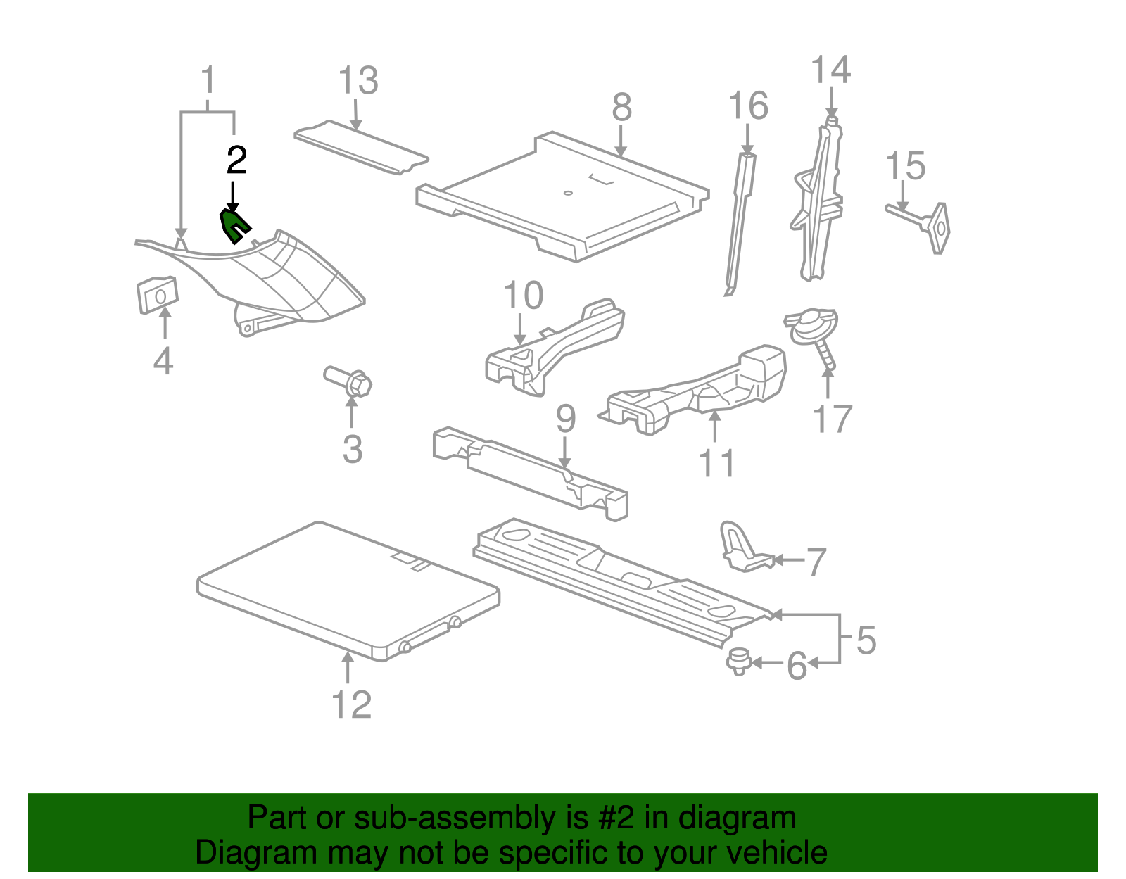 05481124 - Retainer 2005-2009 GM | Gateway Buick GMC Parts