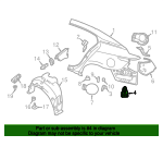 Genuine Nissan Quarter Panel Bracket K8839-3JAMA