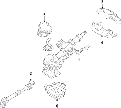 Steering Column for 2016 Hyundai Tucson OEM Parts Online