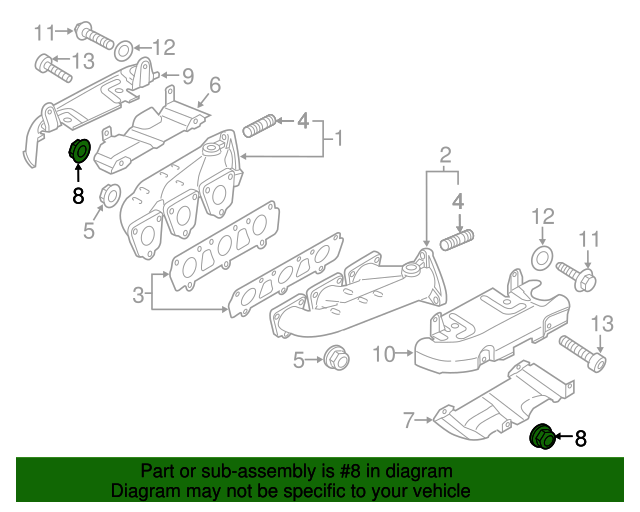2011 2018 Porsche Exhaust Manifold Nut N 902 264 04 Porsche OEM Parts 2011 2018 Porsche Exhaust Manifold Nut N 902 264 04 Porsche OEM Parts