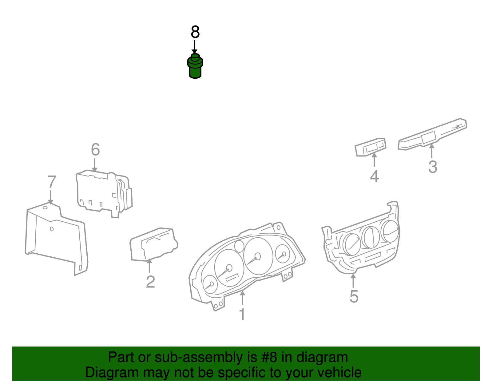 Daytime Running Lamp Ambient Lamp Sensor - GM (12450121)