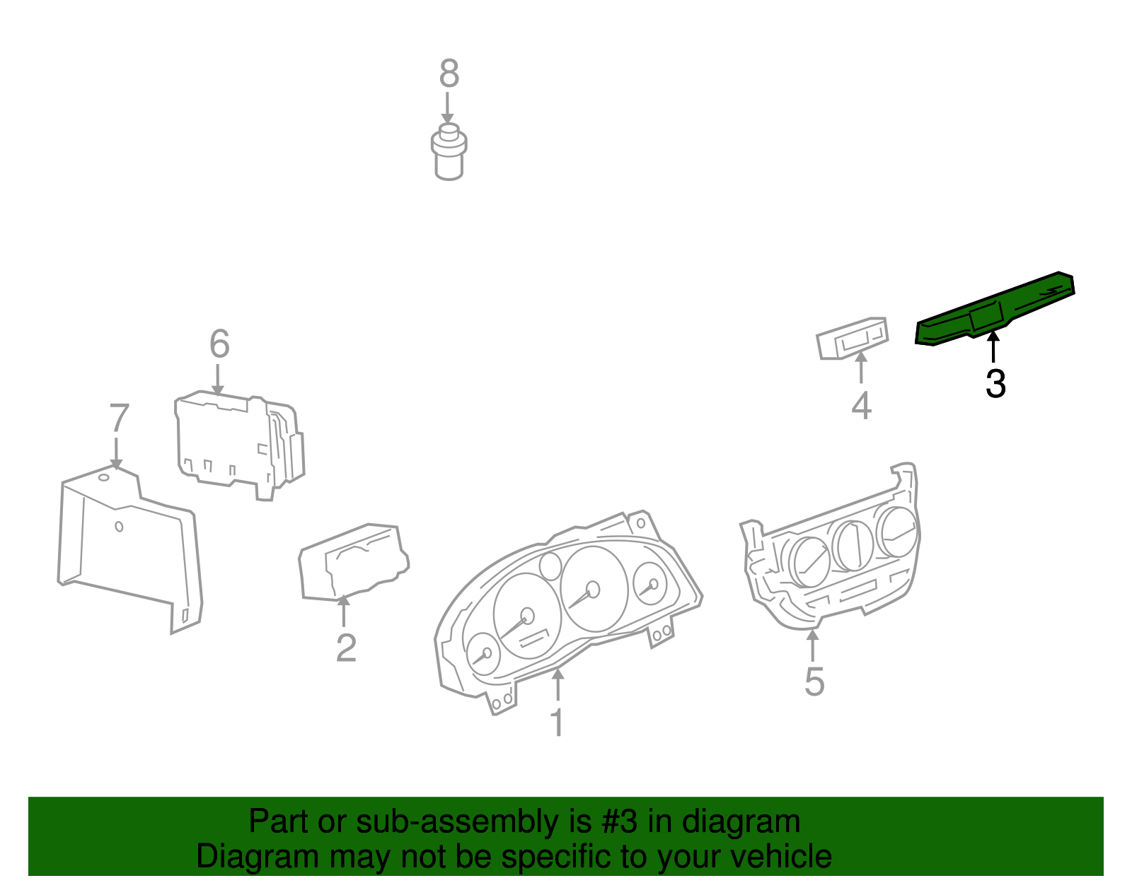 Turn Signal, Headlight Dimmer, Windshield Wiper and Washer Switch with Lever - GM (01999446)
