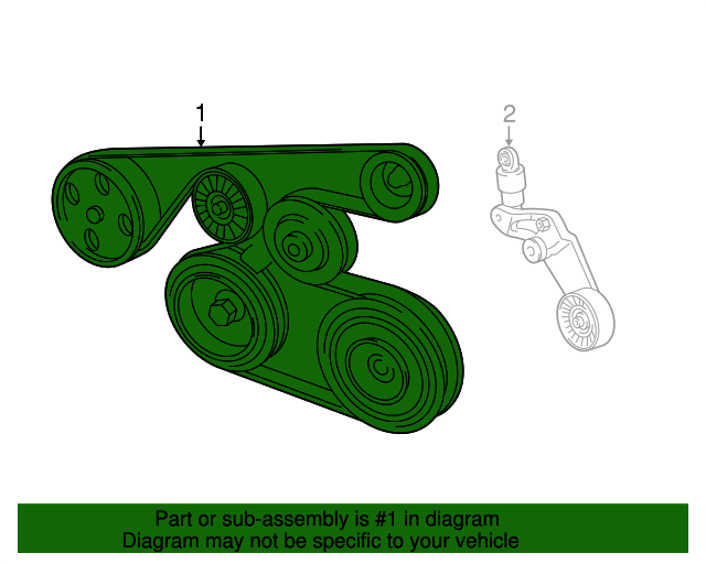 Toyota Tacoma 2.4 4 Cyl 8/1995-3/1997 Drive Belt Kit A/C-Power Steer-Alternator