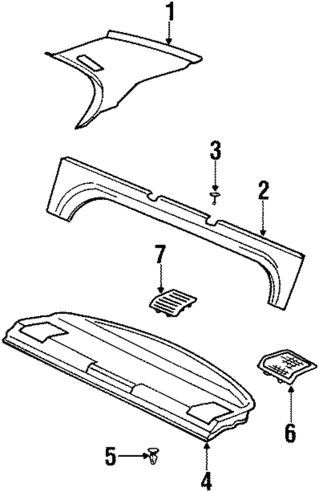 Genuine BMW 51-43-2-258-111 | Quarter Pillar Trim | FREE Shipping on ...
