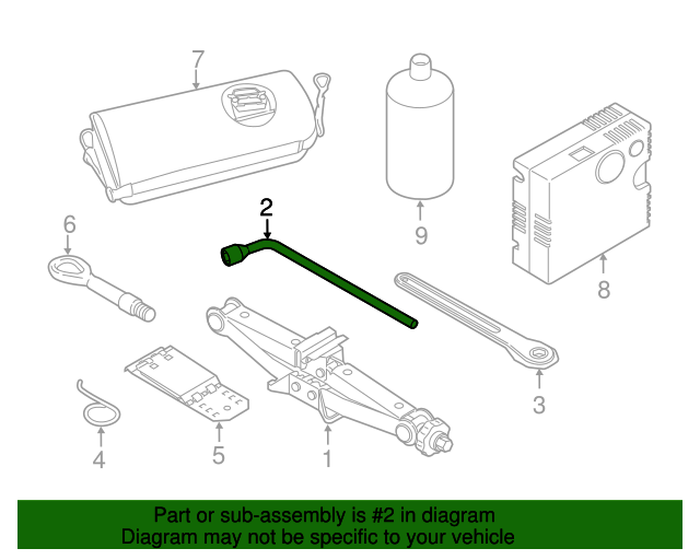 20022022 Mini Lug Wrench 71126779731 The BMW Mini Part Store