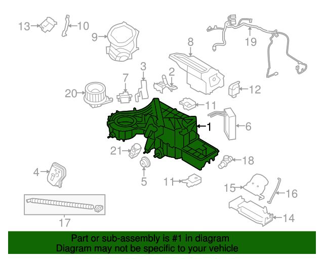 20112014 Ford F150 OEM Evaporator Core DL3Z19850J Ford Parts Center