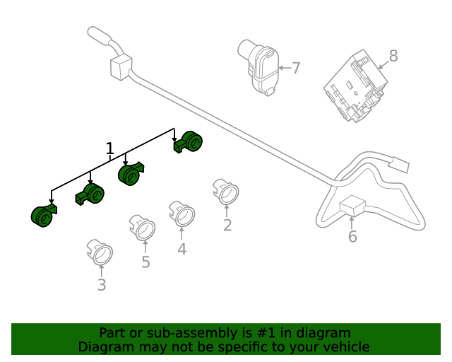20192021 Ford Ranger Park Sensor HU5Z15K859CAPTM Ford Parts America