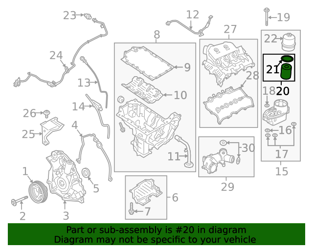 20182022 Ford F150 Oil Filter JL3Z6731A XportAuto