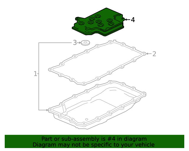 20192024 GM Automatic Transmission Fluid Filter Kit with Seal 24294355 GM